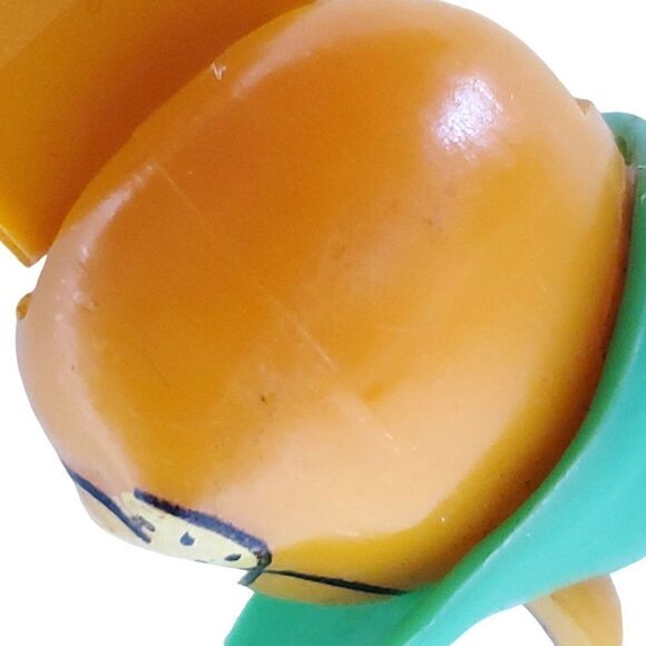 Vtg Garfield The Cat Pez Dispenser Austria Feet Sleepy Eyes Green Hat - Picture 6 of 8